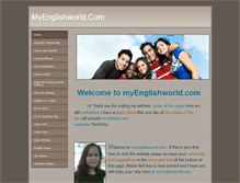 Tablet Screenshot of myenglishworld.weebly.com