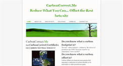 Desktop Screenshot of carboncorrectme.weebly.com