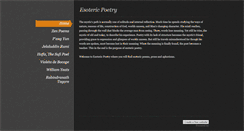 Desktop Screenshot of esoteric-poetry.weebly.com