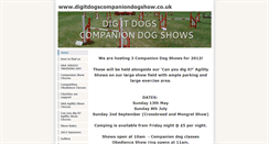 Desktop Screenshot of digitdogscompaniondogshow.weebly.com