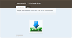 Desktop Screenshot of microsoftpointsgeneratordownload.weebly.com