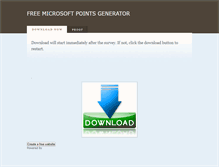 Tablet Screenshot of microsoftpointsgeneratordownload.weebly.com