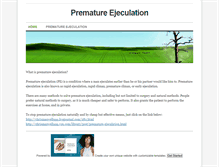 Tablet Screenshot of prematureejeculation.weebly.com