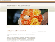 Tablet Screenshot of genocidepreventionritual.weebly.com