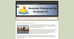 Desktop Screenshot of basementwaterproofingrochesterny.weebly.com