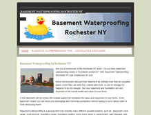 Tablet Screenshot of basementwaterproofingrochesterny.weebly.com