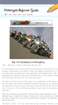 Mobile Screenshot of motorcyclebeginnerguide.weebly.com