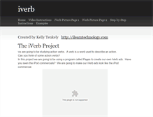 Tablet Screenshot of iverb.weebly.com