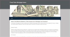 Desktop Screenshot of fixedratemortgageloans.weebly.com