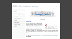 Desktop Screenshot of bidstoncommunityarchaeology.weebly.com