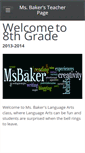 Mobile Screenshot of msbaker62.weebly.com