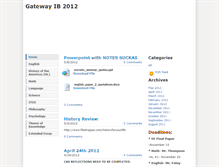 Tablet Screenshot of gatewayib2012.weebly.com
