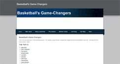 Desktop Screenshot of basketballsgamechangers.weebly.com