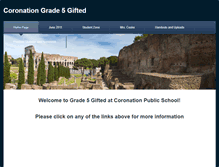 Tablet Screenshot of coronationgifted5.weebly.com