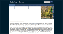 Desktop Screenshot of cedargrovekennels.weebly.com