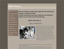 Tablet Screenshot of bellarescue.weebly.com