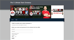 Desktop Screenshot of fifa11ultimateteamplayegiveaway.weebly.com