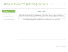 Tablet Screenshot of annarickard.weebly.com