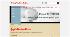 Desktop Screenshot of gigiscustomcakes.weebly.com