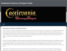 Tablet Screenshot of castlevaniaharmonyofdespaircheat.weebly.com