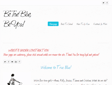 Tablet Screenshot of betrueblue.weebly.com