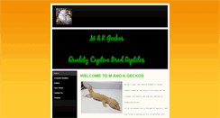 Desktop Screenshot of mandkgeckos.weebly.com