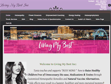 Tablet Screenshot of livingmybest.weebly.com