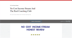 Desktop Screenshot of nocostincomestreamhonestreview.weebly.com