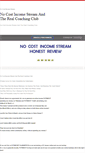 Mobile Screenshot of nocostincomestreamhonestreview.weebly.com
