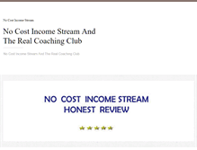 Tablet Screenshot of nocostincomestreamhonestreview.weebly.com