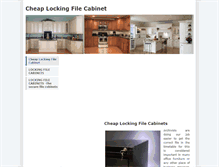 Tablet Screenshot of cheaplockingfilecabinet.weebly.com