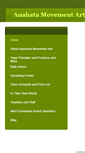 Mobile Screenshot of anahatamovementarts.weebly.com