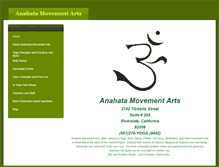 Tablet Screenshot of anahatamovementarts.weebly.com