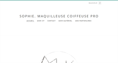 Desktop Screenshot of maquilleuse-coiffeuse.weebly.com