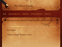 Tablet Screenshot of gibsonfamilyreunion.weebly.com