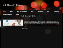 Tablet Screenshot of lcchemistryonline.weebly.com
