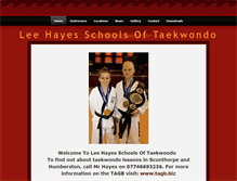 Tablet Screenshot of leehayestaekwondo.weebly.com