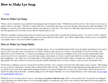 Tablet Screenshot of howtomakelyesoap.weebly.com