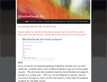 Tablet Screenshot of meadowbrookart.weebly.com