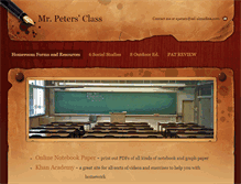 Tablet Screenshot of mrpetersclass.weebly.com