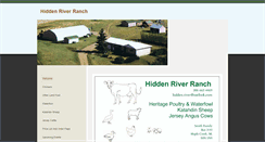 Desktop Screenshot of hiddenriverranch.weebly.com
