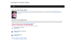 Desktop Screenshot of lookingforlindsey.weebly.com