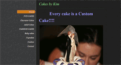 Desktop Screenshot of customcakesbykim.weebly.com
