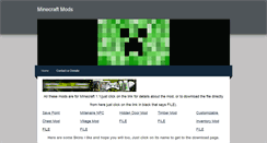 Desktop Screenshot of freeminecraftmods.weebly.com