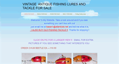 Desktop Screenshot of antiquefishingtackleforsale.weebly.com