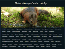 Tablet Screenshot of natuurfotografiealshobby.weebly.com