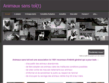 Tablet Screenshot of animaux-sans-toit.weebly.com