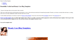 Desktop Screenshot of beautycareblogtemplates.weebly.com