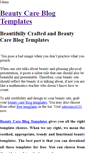 Mobile Screenshot of beautycareblogtemplates.weebly.com