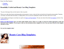 Tablet Screenshot of beautycareblogtemplates.weebly.com